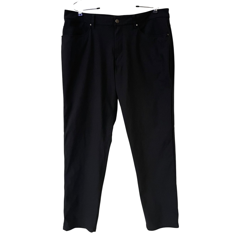 Lululemon Mens ABC Pant Slim Fit Warpstreme Gray LM5ADES Gym Lounge Career 36x31